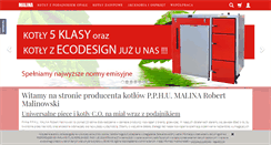 Desktop Screenshot of kotly-malina.pl